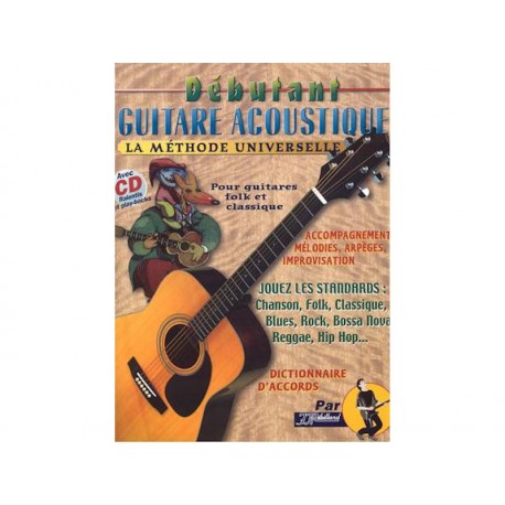 Débutant guitare acoustique + CD