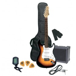 PURE RC-100 Sunburst + Ampli - Pack Guitare Electrique