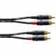 Cable 2x RCA - 2x RCA - 1,5m - Cinch