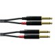 Cable double jack/jack 3m