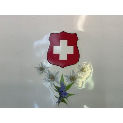 Autocollant "Swiss - Flower" - Cor des Alpes