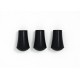 Gomme pour Pieds de FloorTom Ø9,5mm - 3 pièces
