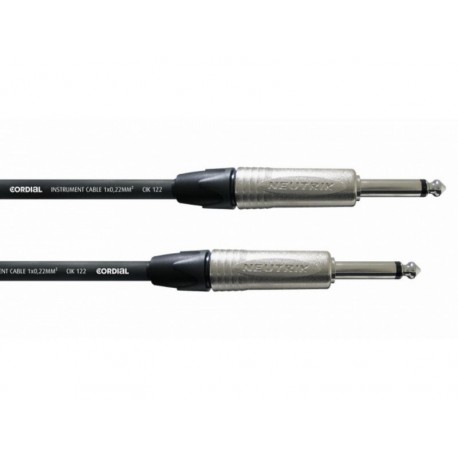 Câble Jack Neutrik/Cordial 3m - 6.3mm Mono