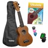 CASCHA Ukulele Soprano Pack - Brown