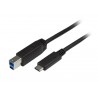 Câble USB 3.0 - Fiche USB C - Fiche USB B - 2m 