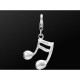 Pendentif en argent 925- double-croches - LIQUIDATION50%