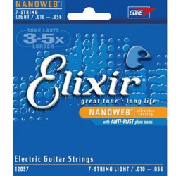 Cordes Electrique 7cordes Elixir NANOWEB 10-56 Light
