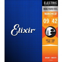Cordes Electrique Elixir NANOWEB 09-42 super Light