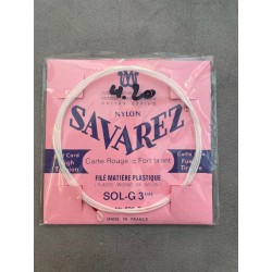 Savarez Sol G3 - carte rouge fort tirant - LIQUIDATION50%