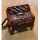 Accordéon VERMONA 2 voix Rouge - 72 basses - Occasion