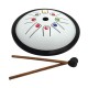 TONGUE DRUM blanc 8 notes - Do - Mini Handpan Ø18cm