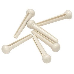 Chevilles guitare acoustique - Ø5.5mm Blanc