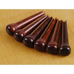 Chevilles guitare acoustique Ø5.6mm - Snakewood (6pièces)