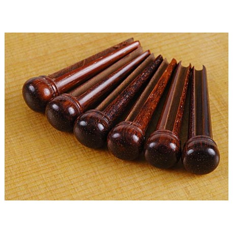 Chevilles guitare acoustique Ø5.6mm - Snakewood (6pièces)