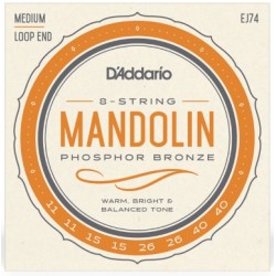Mandolin EJ74 - 8-String .011-.040 Medium - Cordes - Boucle