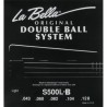 El. Bass Double Ball Steinberger, Flat  5 Cordes .043 -.128, Light - La Bella