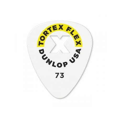 Picks TORTEX FLEX X "carved grip" .73mm white/orange - 12x