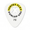 Picks TORTEX FLEX X "carved grip" .73mm white/orange - 12x