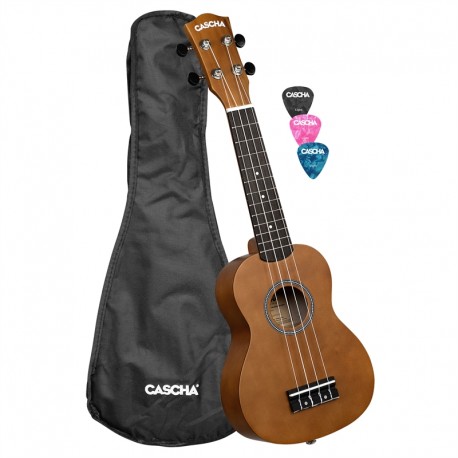 CASCHA Ukulele Soprano - Brown