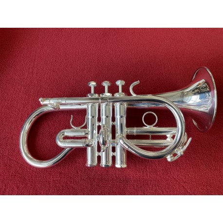 Cornet Mib SCHILKE, Pavillon Laiton - argenté - Occasion