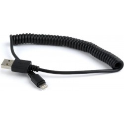 Gembird USB A – Lightning - spiral 40cm à 1.5