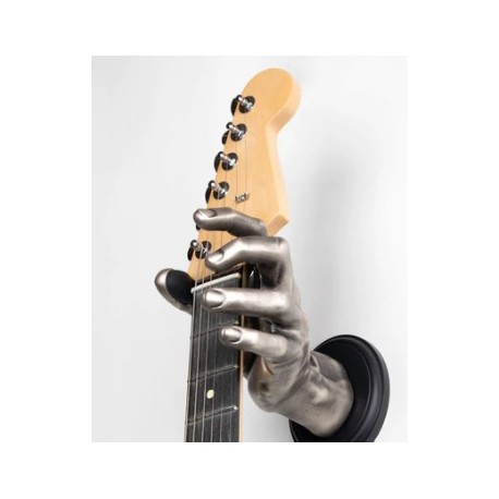 Support mural guitare  - GuitarGrip Argent - Main