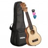 CASCHA Ukulele Gauché Solid Top Soprano