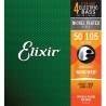Cordes Guitare Basse 050-105 - Elixir NANOWEB Medium