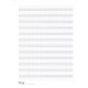 Cahier / Bloc de 12 Portées A4 - Papier à musique