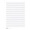 Cahier / Bloc de 12 Portées A4 - Papier à musique