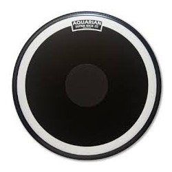 Aquarian 26" Super Kick III Black Coated w/dot - Peau Grosse-caisse