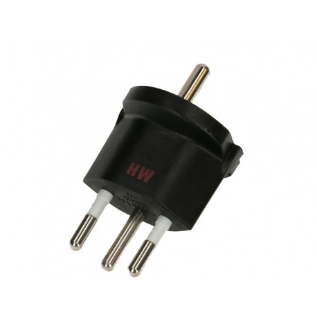 Adaptateur type12 / Schuko 3 pôles  - EURO- CH