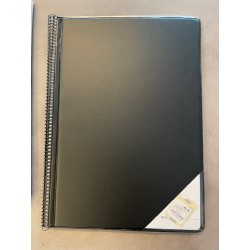 Cahier à partitions A4 - 25 pochettes - Noir