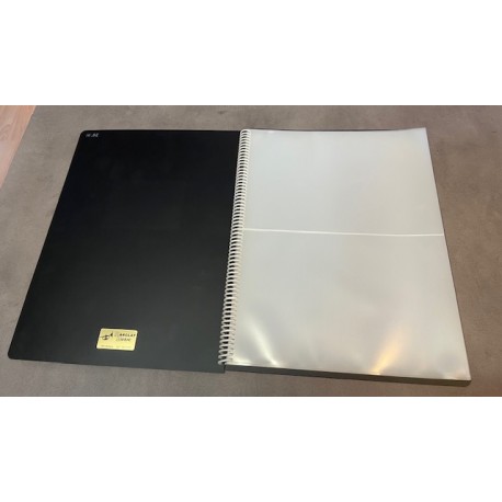 Cahier fourres plastiques pour partitions A4 et A5
