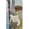 Sac à main - Guitare argenté et blanc