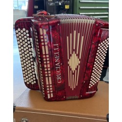 Accordéon Crucianelli 3 voix Rouge - 96 basses - Occasion