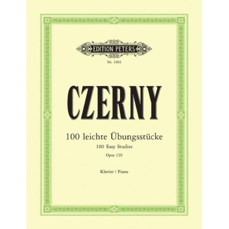 Erster 100 Etudes - Czerny - Op. 139 - Piano