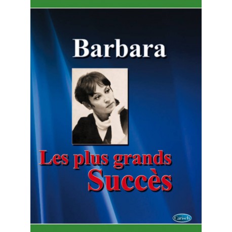Barbara - Le plus gands succès - Piano - vocal