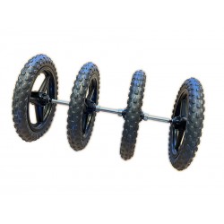 4 roues avec axe - chariot guggen