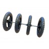 4 roues avec axe - chariot guggen